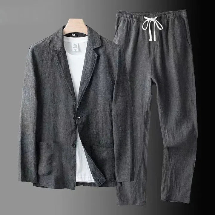 Product Image for Fudus Herren Sommer Set, elegant und modisch, Schwarz / XS