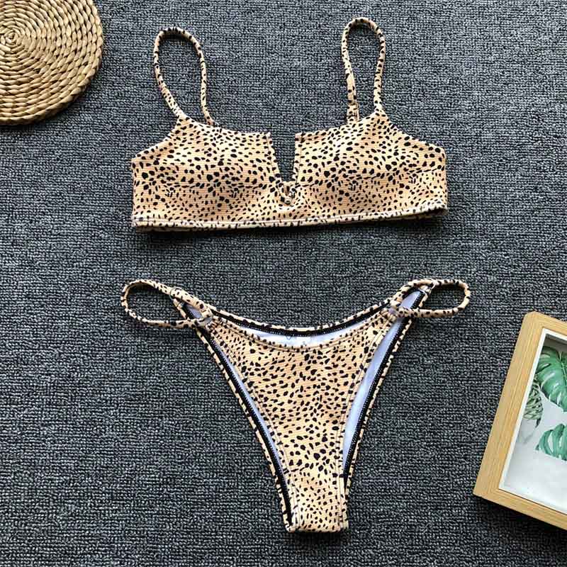 Product Image for Fudus | Brasilianischer V-Ausschnitt Bikini, Gelb / S