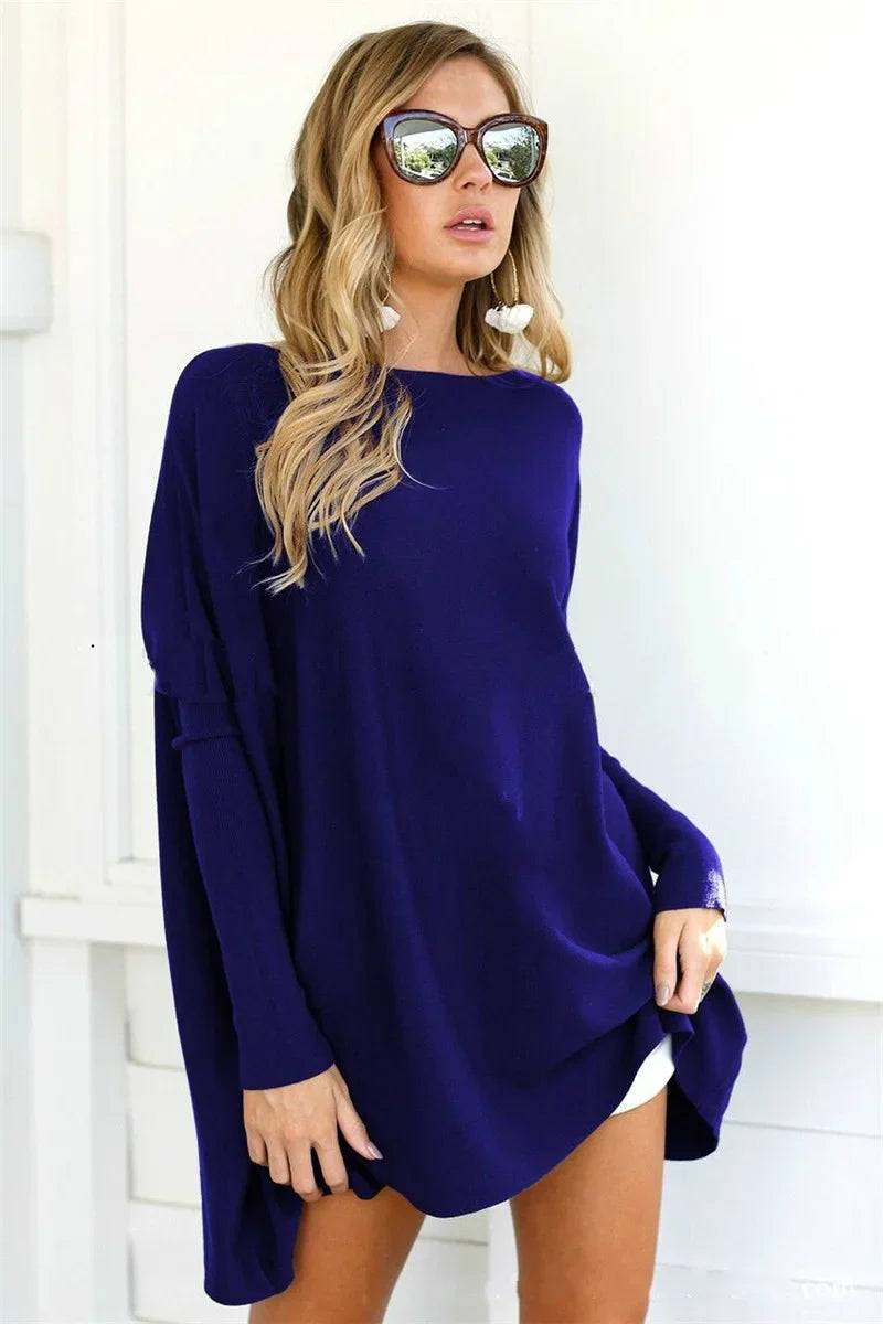 Product Image for Fudus | Damen Baggy Pullover, Marineblau / L