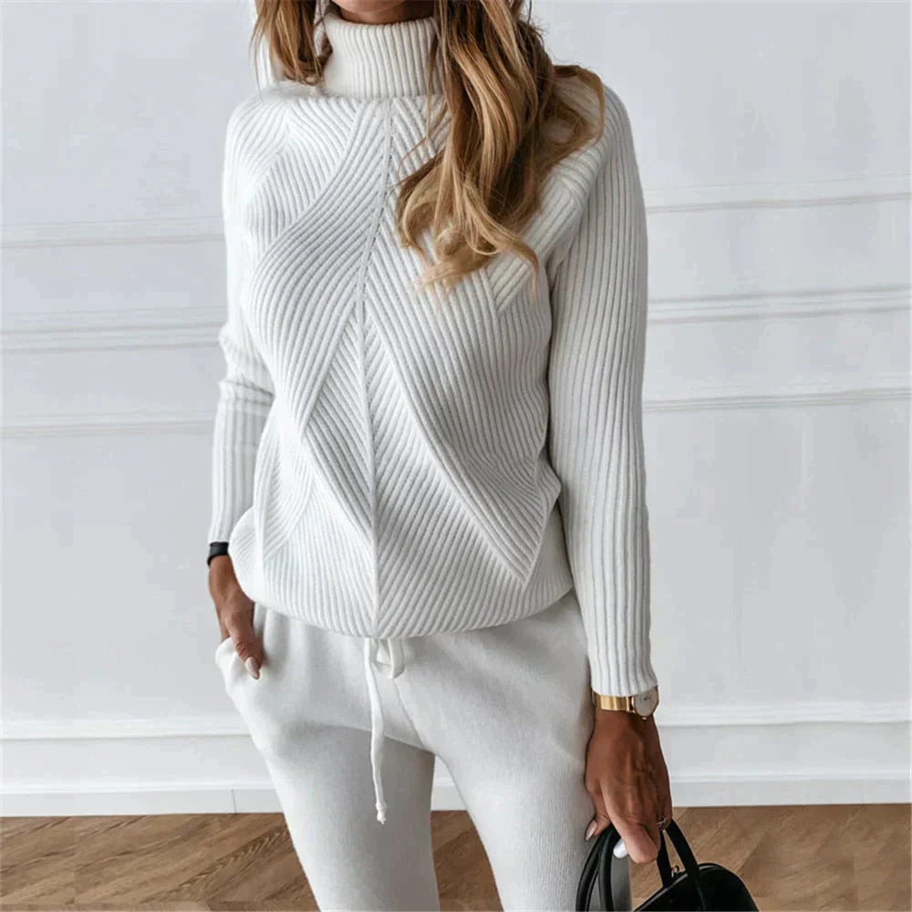 Product Image for Fudus | Damen Zweiteilig Elastische Taille Tracksuit Set, Weiß / XL