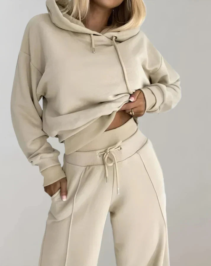 Product Image for Fudus | 2-teiliges Set bestehend aus einem Hoodie und weiten Hosen, Beige / M