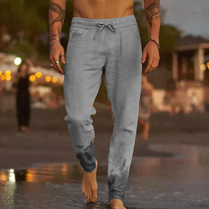 Product Image for Fudus | Lässig Leinenhose Für Herren, Grau / 4XL