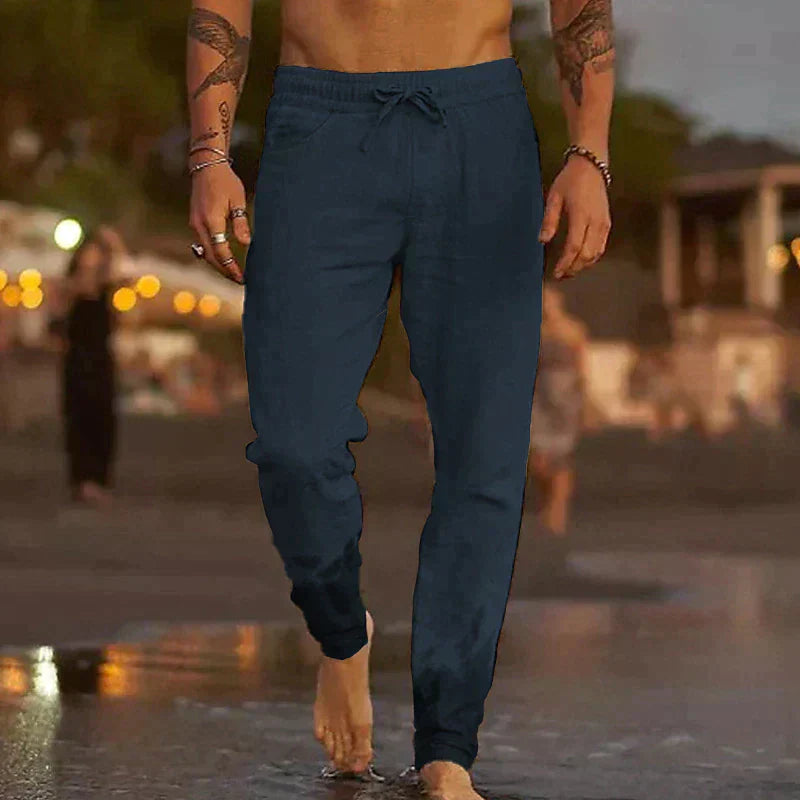 Product Image for Fudus | Herren Premium Leinenhose, Dunkelblau / 2XL