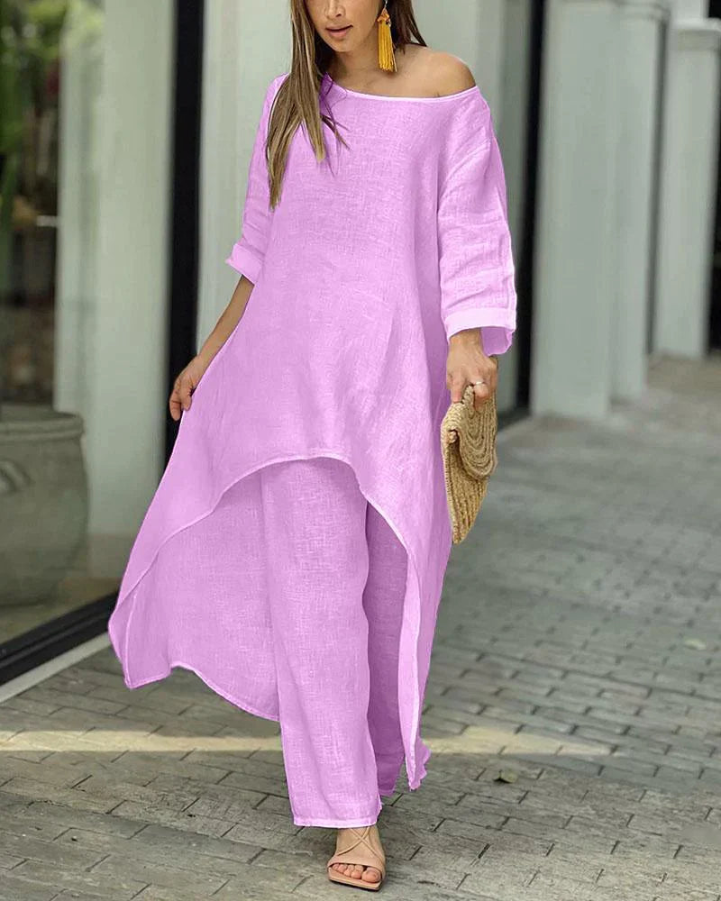 Product Image for Fudus | Freizeitsatz Für Damen (hose + Oberteil), Hellrosa / L
