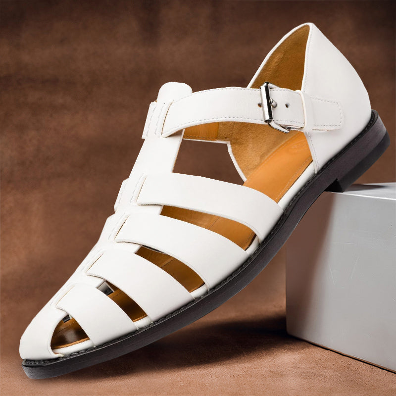 Product Image for Fudus | Charmante Leder Sandalen, Weiß / 39