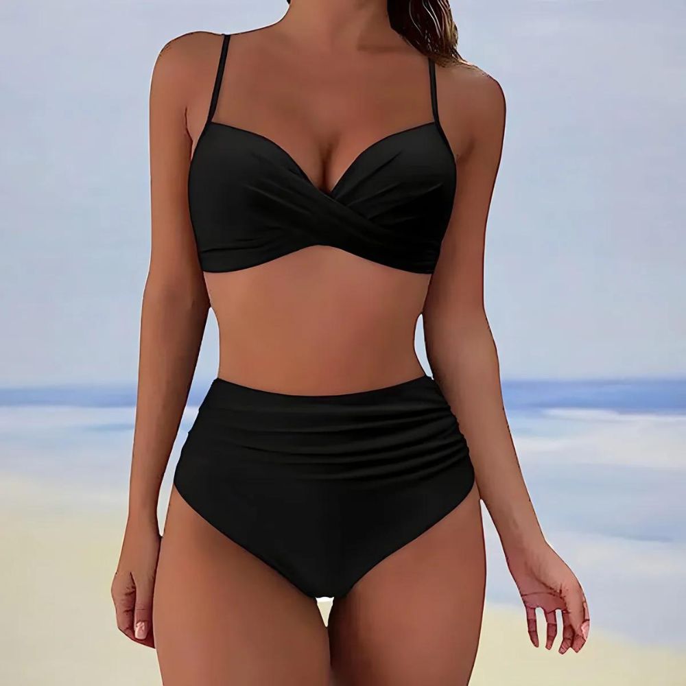 Product Image for Fudus | Eleganter Hoher Taill bikini mit Schöner Passform, Schwarz / M