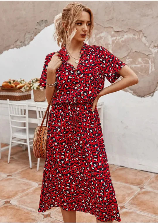 Product Image for Fudus | Jahrgang Sommerkleid, Rot / L