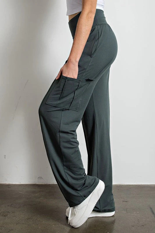 Product Image for Hochtaillierte Cargo-Hose für Damen Fudus, Grün / S
