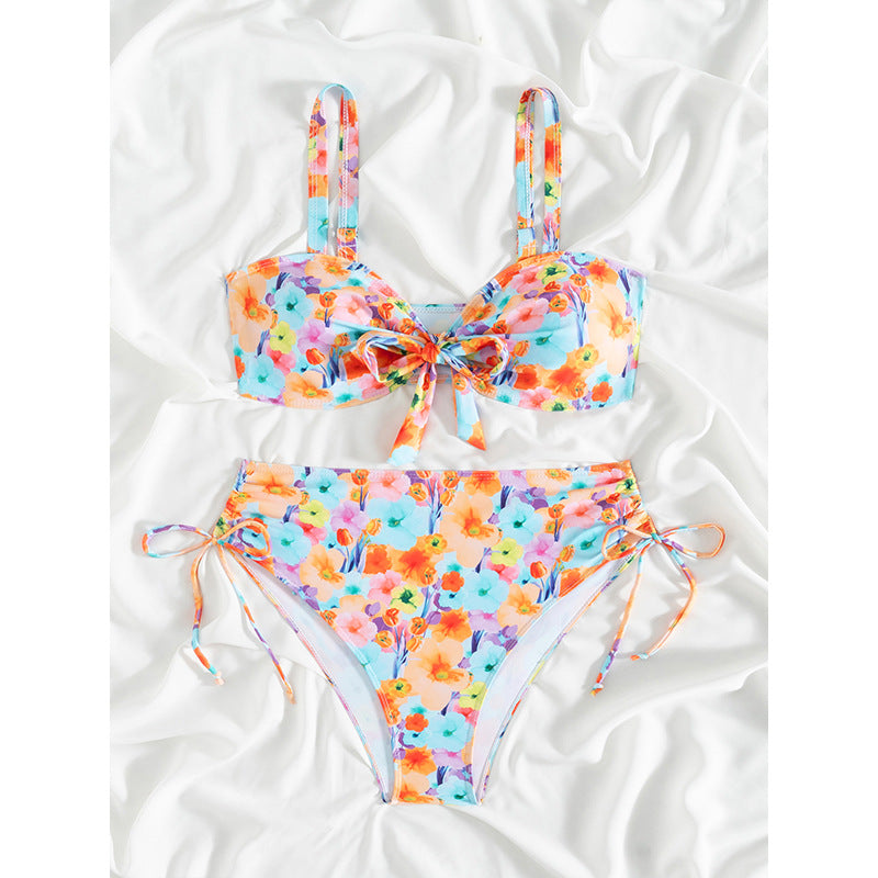 Product Image for Damen Floral Print Hohe Taille Bikini Set Fudus, Bildfarbe / M