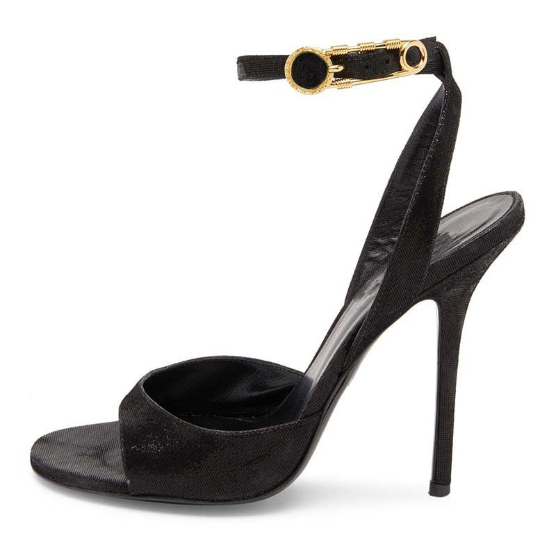 Product Image for Damen Riemchen High Heel Sandalen mit dekorativem Knöchelriemen Fudus, Schwarz / 42