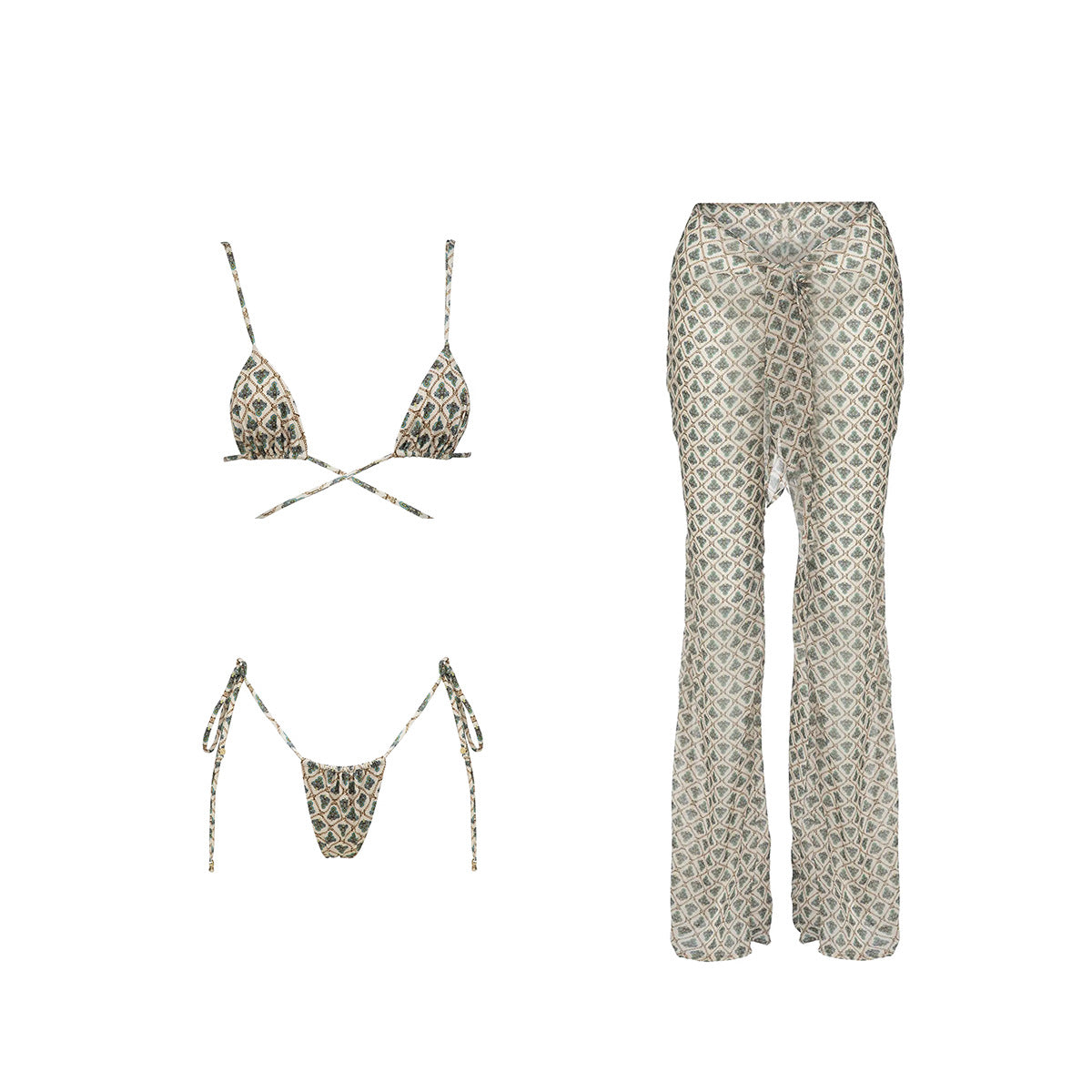 Product Image for Damen Bikini und Pareo Set Fudus, Grau / S