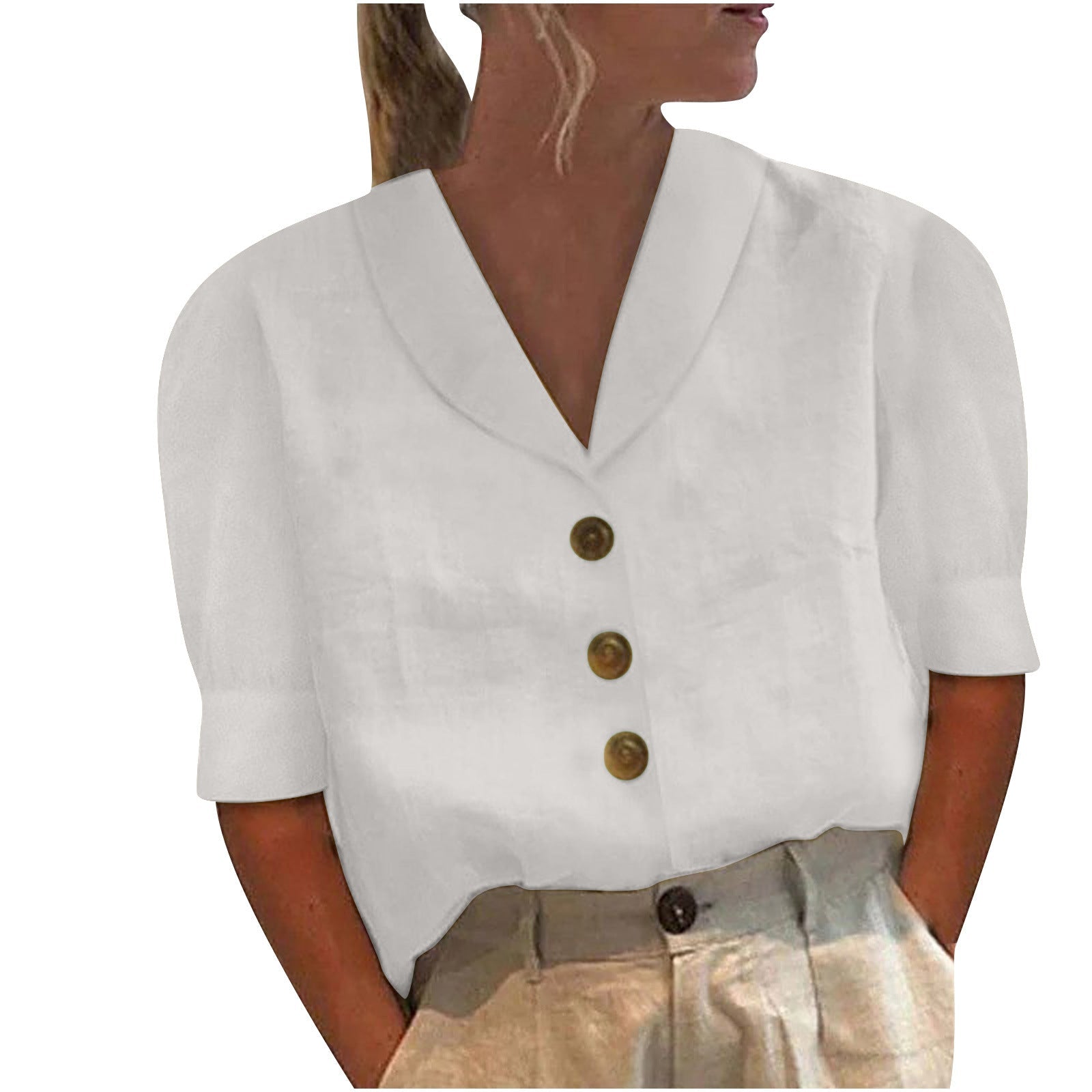 Product Image for Fudus | Luxuriöses Oberteil, Weiß / 2XL