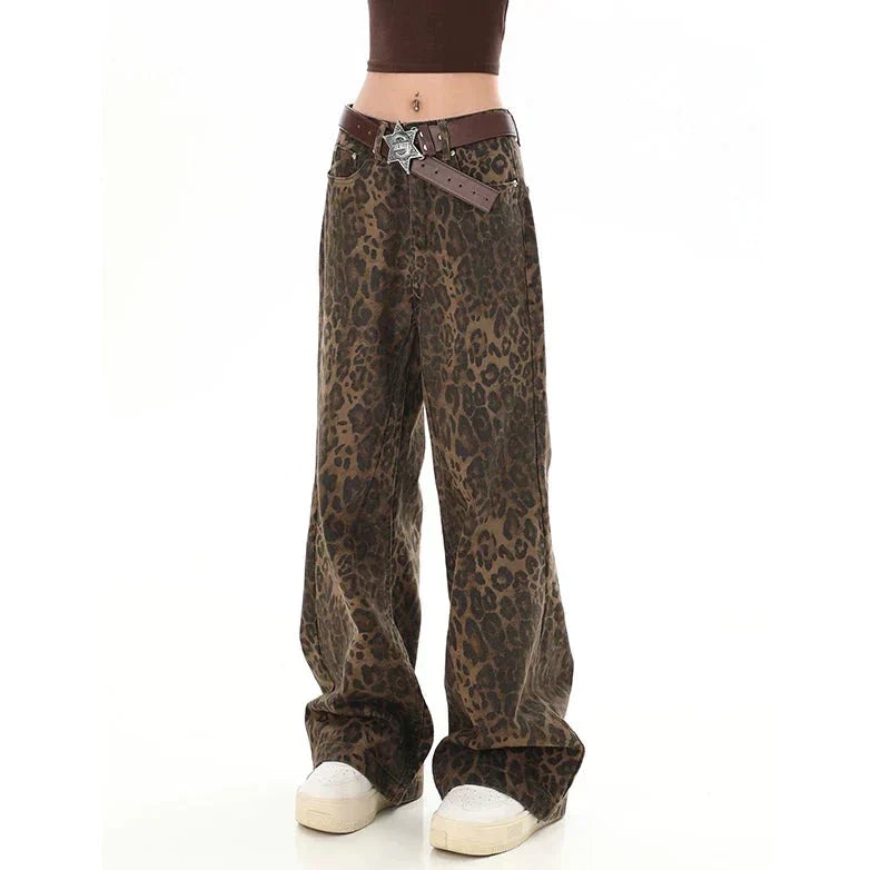 Product Image for Fudus | Retro Hose mit Leopardenmuster., Braun / M