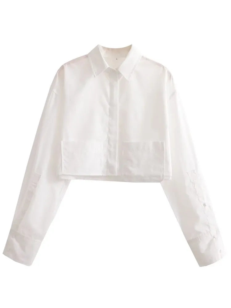 Product Image for Fudus | Kurz Übergröße Bluse, Weiß / S