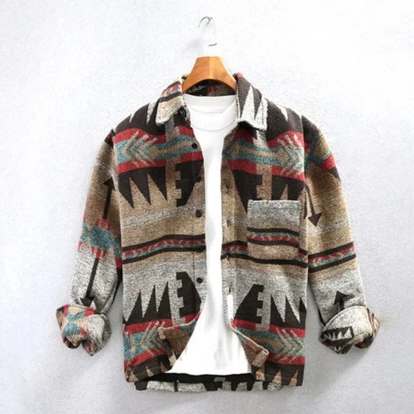 Product Image for Gabriel - Bedruckter Pullover im Vintage-Stil, Braun / XL