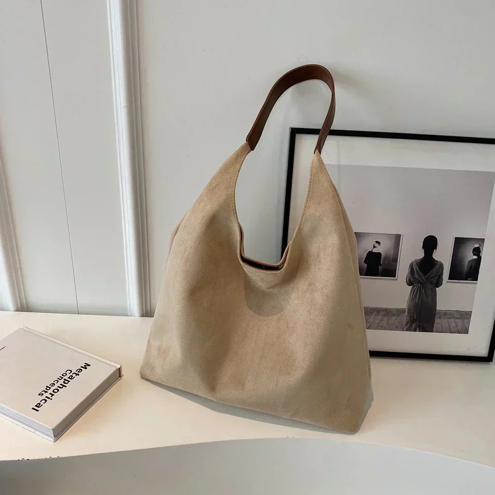 Product Image for Luxe Wildleder Tasche, Beige