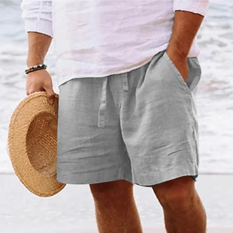 Product Image for Charles - Shorts aus Leinen für den Sommer, Grau / 4XL