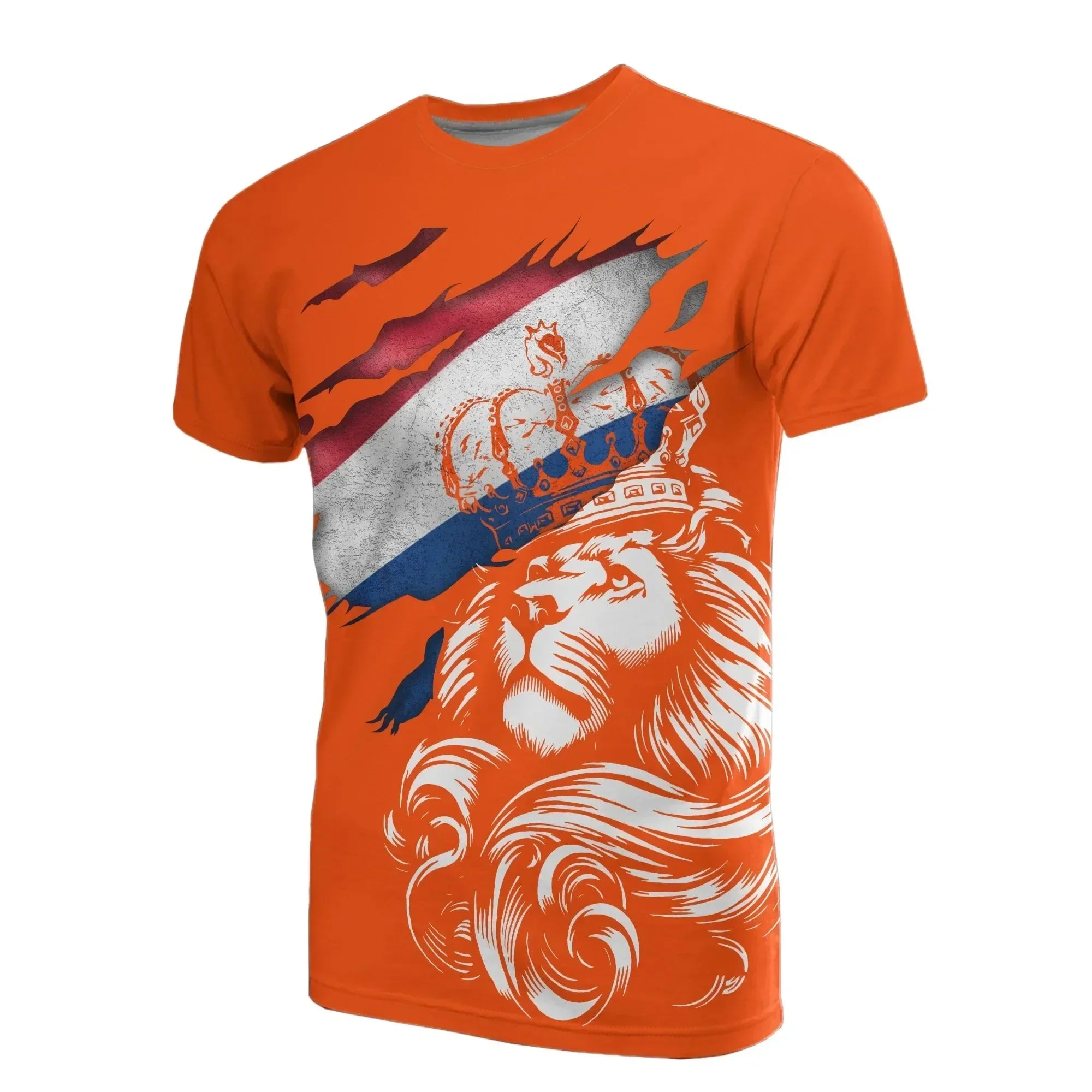 Product Image for Fudus | Herren Niederlande Euro 2024 Fußball T-Shirt, Orangefarben F / S