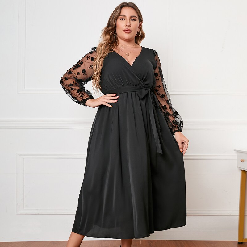 Product Image for Fudus | Schwarzes Kleid Große Größen, Schwarz / 3XL
