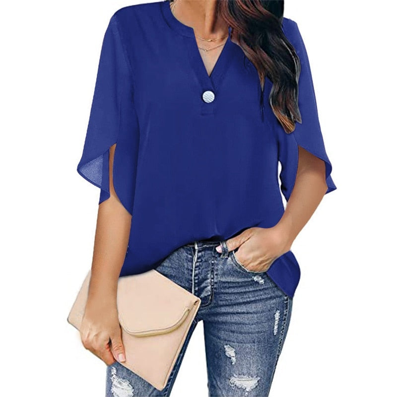 Product Image for Fudus | Astridtop Moderne Bluse für Damen, Blau / M
