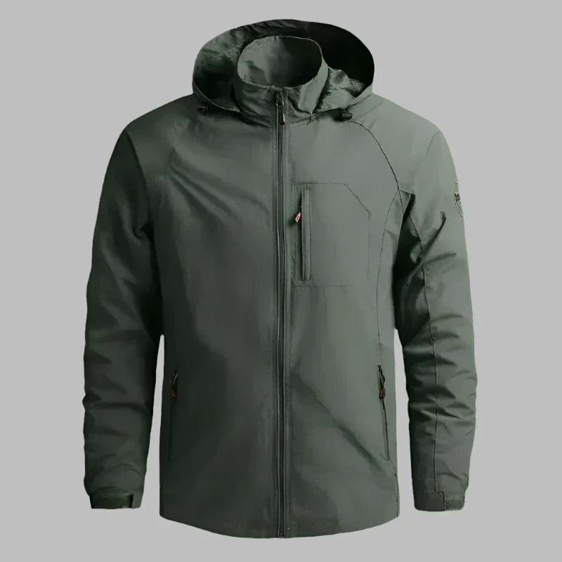 Product Image for Fudus | Leichte Wasserdichte Wanderjacke Für Herren, Olivgrün / M