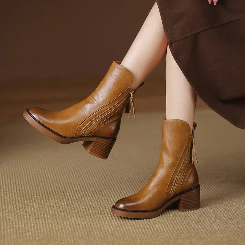 Product Image for Fudus | Leder Ankle Boots, Braun / 36