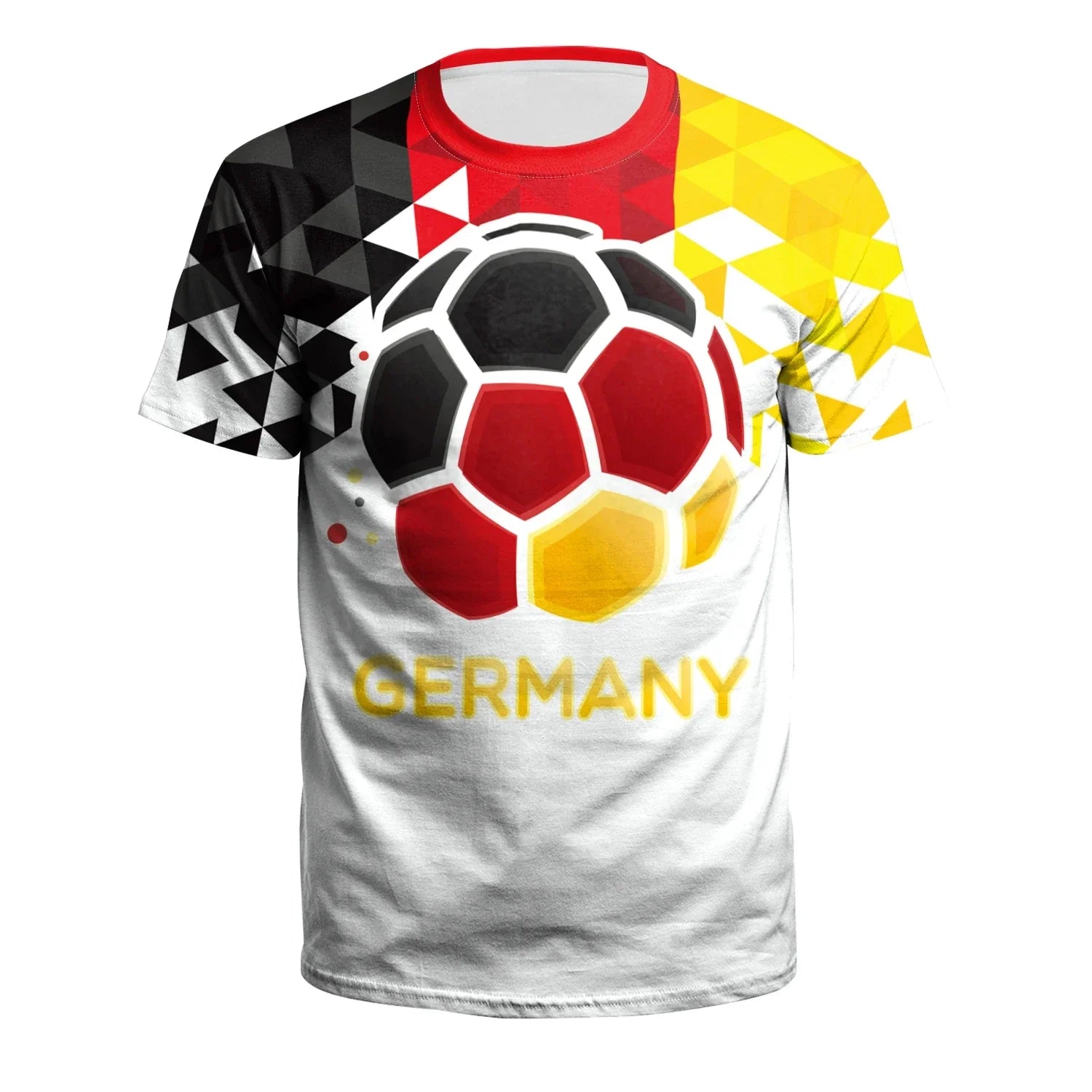 Product Image for Fudus | Deutschland Euro 2024 Fußball Rundhals Herren T-Shirt, A / 4XL