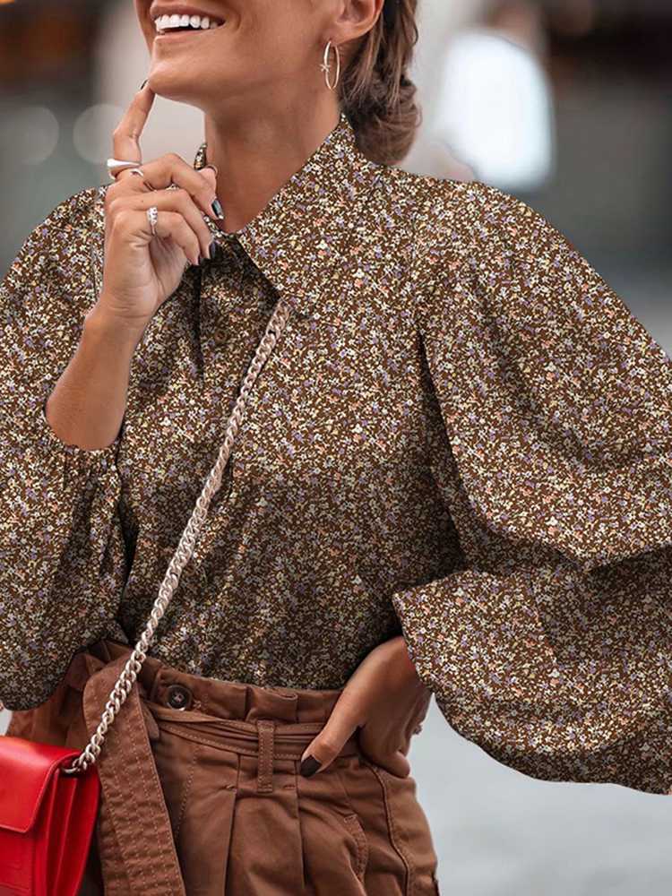 Product Image for Fudus | Bluse Mit Animal Print Für Damen, (Style C)Braun / 5XL