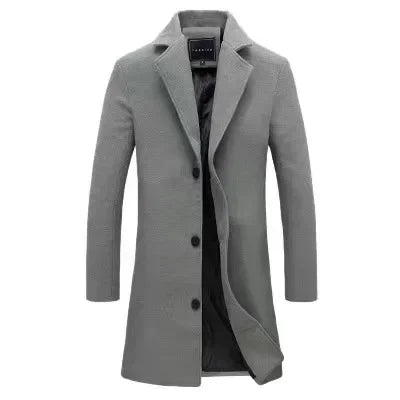 Product Image for Fudus | Neue Koreanische Lange Jacken Für Männer, Dunkelgrau / 5XL