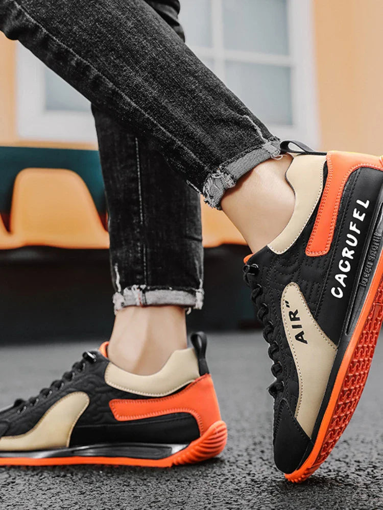 Product Image for Fudus | Retro Sneaker Für Männer, Schwarz Orange / 40