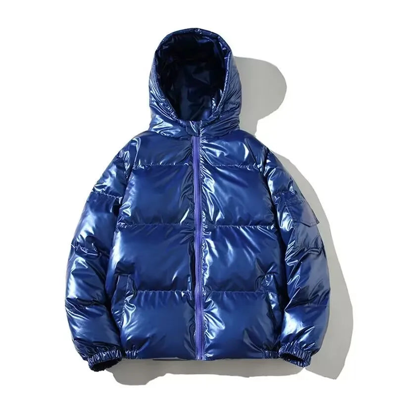Product Image for Fudus | Wasserdichte, Dicke Steppjacke Mit Kapuze Für Damen, Blau / 2XL