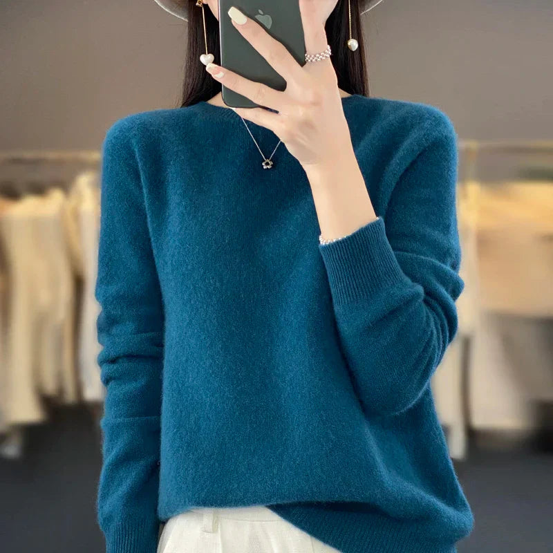 Product Image for Fudus | Merinowolle Pullover Für Damen, Marineblau / 2XL