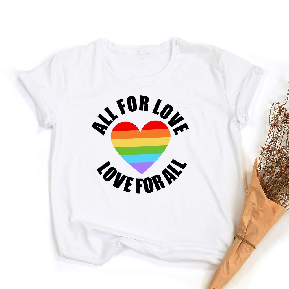 Product Image for Fudus | Love Equality Regenbogen T-Shirt Mit Stolz, Design 8 / S