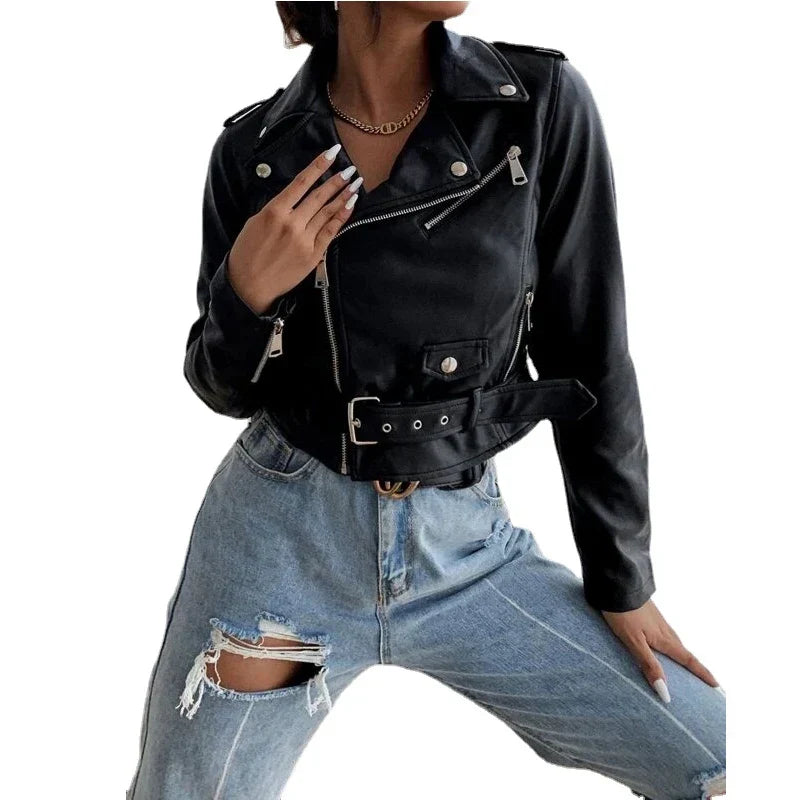 Product Image for Fudus | Klassische Motorrad Lederjacke, Schwarz / 4XL