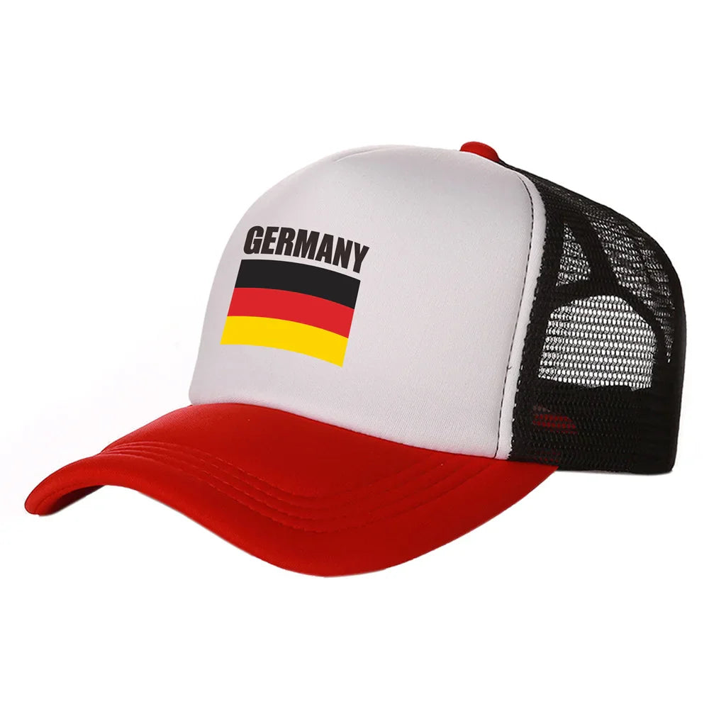 Product Image for Fudus | Baseball Cap mit deutscher Flagge für Herren Deutschland EM 2024 Fußball Cap, Rot 1 / Einheitsgröße