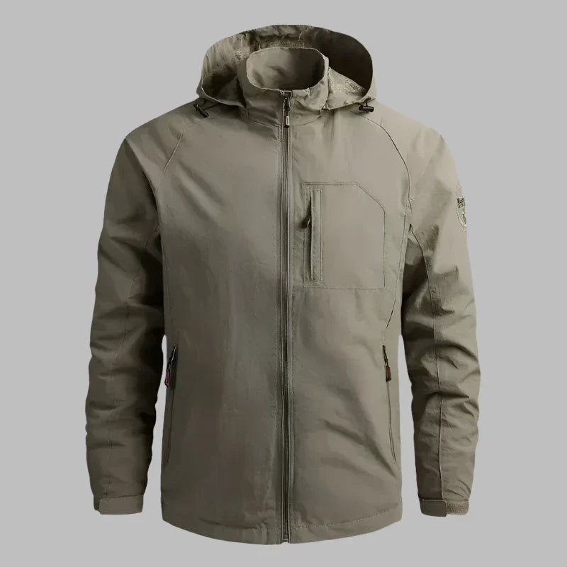 Product Image for Fudus | Leichte Wasserdichte Wanderjacke Für Herren, Khaki / 4XL