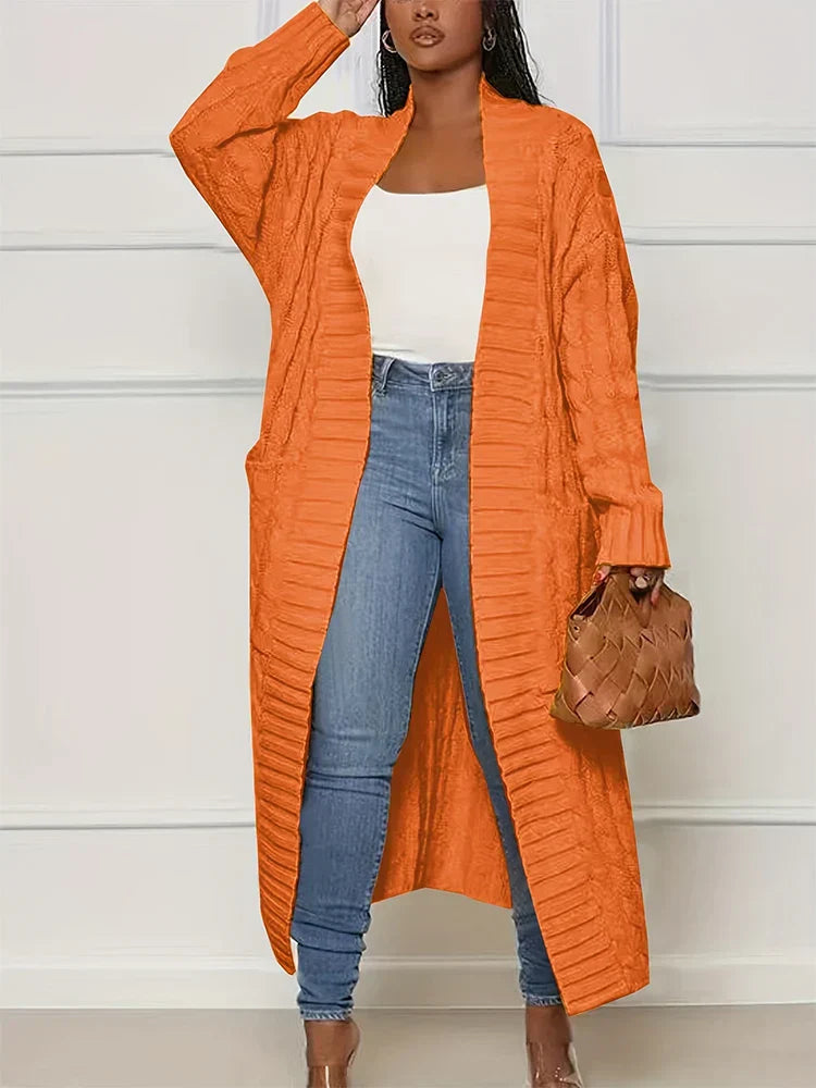 Product Image for Fudus | Eleganter Gestrickter Damen Strickjacke, Orange / XL
