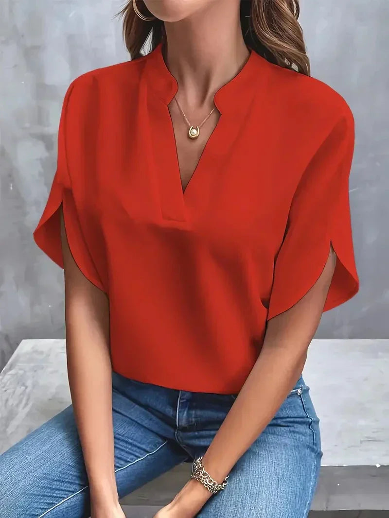 Product Image for Fudus | Bluse Aus Eleganter Und Luxuriöser Mousseline Für Frauen, Rouge / S