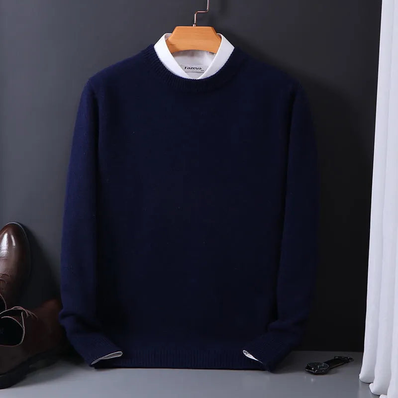 Product Image for Fudus | Herrenpullover Aus Hochwertiger Kaschmirwolle, Marineblau / M