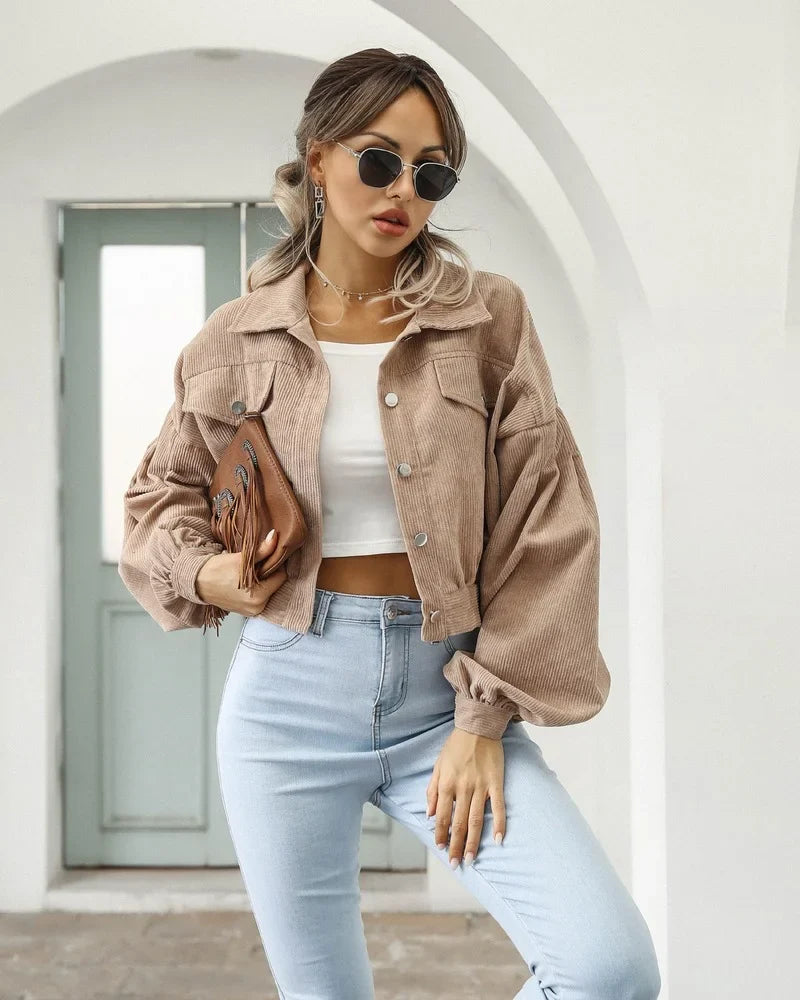 Product Image for Fudus | Gekürzte Retro Jacke, Khaki / XL