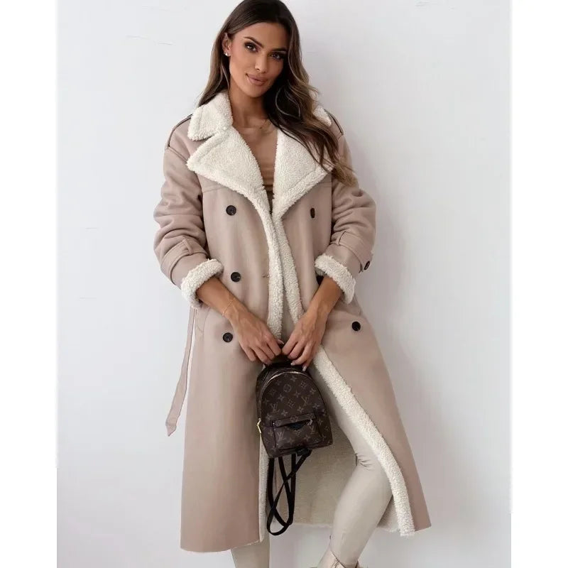 Product Image for Fudus | Klassischer Wintermantel Damen, Aprikose / XL