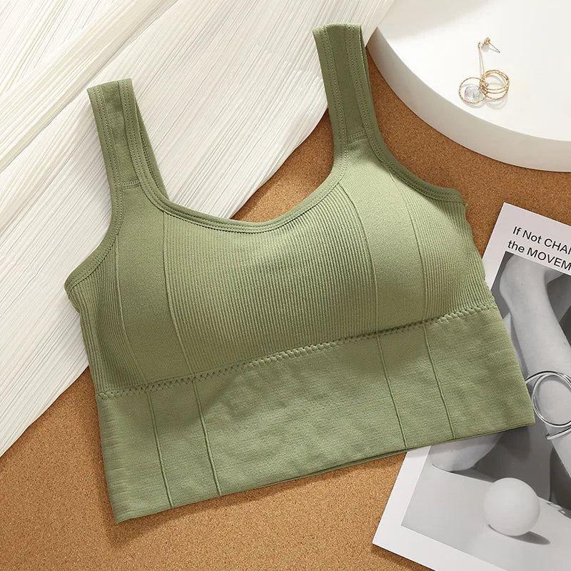 Product Image for Fudus | Atmungsaktiver Nahtloser Sport Bh Für Damen, Grün / Einheitsgröße