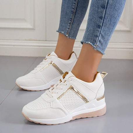 Product Image for Fudus | Plattform Schnürschuhe Freizeit Schuhe, Khaki / 38