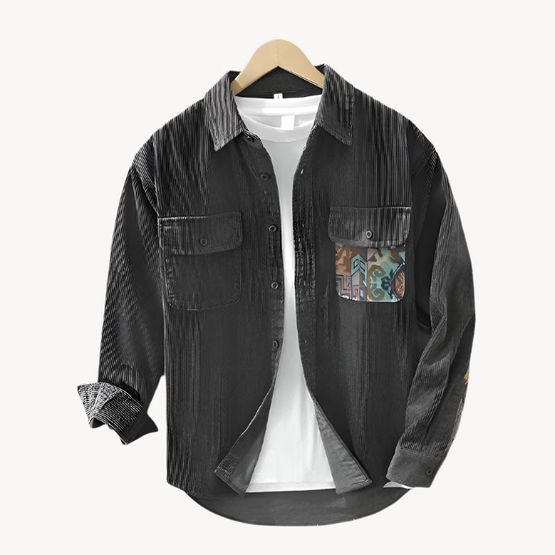 Product Image for Fudus - Geripptes Comfort Weave Herrenhemd, Grau (Fast ausverkauft) / 2XL