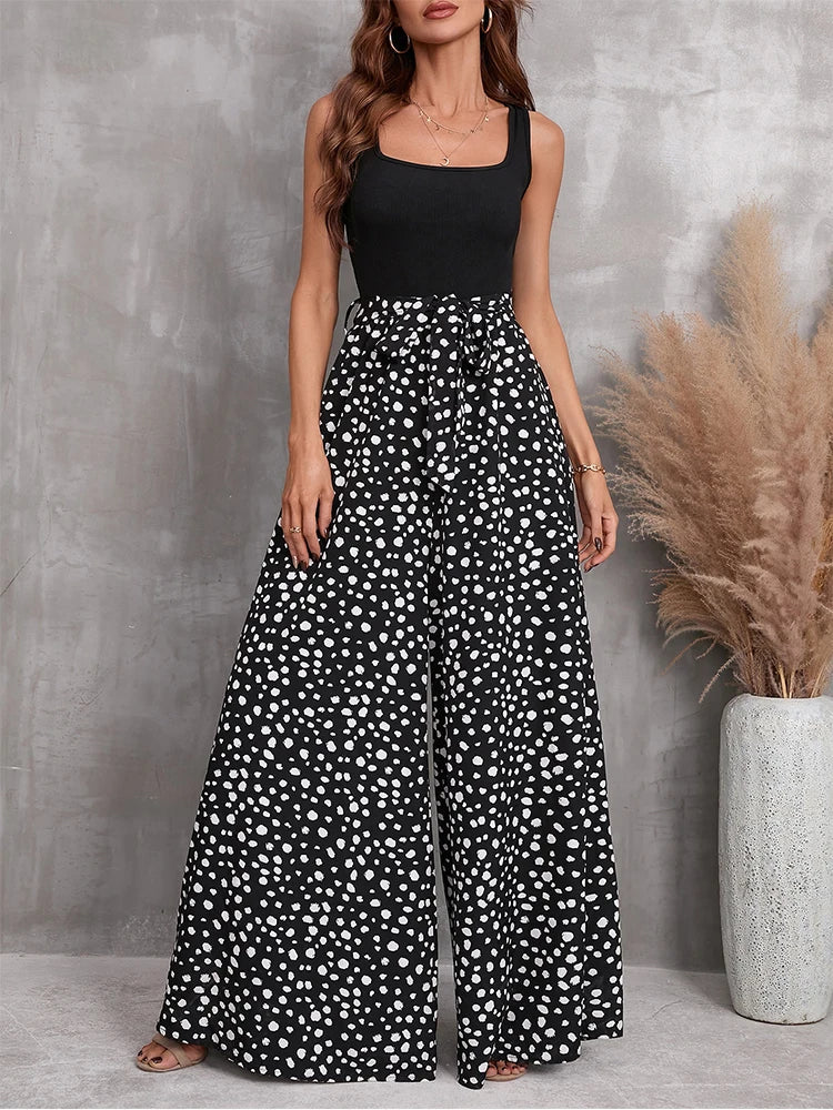 Product Image for Fudus | Lässiger Tank Overall Mit Weitem Bein Und Gürtel, Schwarz / L