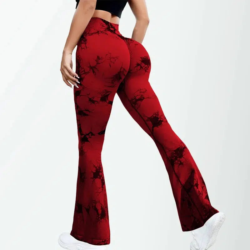 Product Image for Fudus | Ausgestellte Yoga-Hose Damen Eng Sportlich Atmungsaktive Leggings, Rot / M