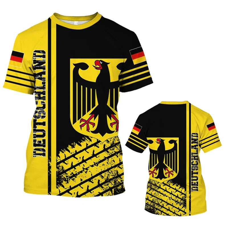 Product Image for Fudus | Deutschland Euro 2024 Fußball Herren T-Shirt, Gelb 2 / XS
