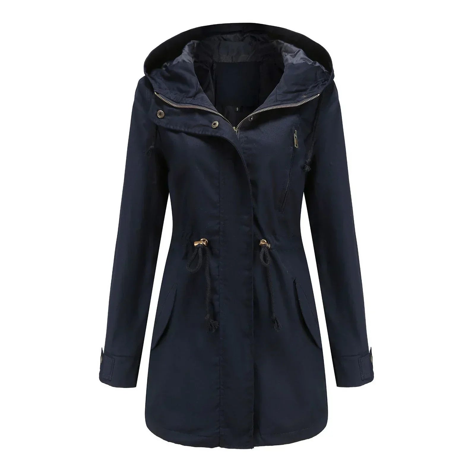 Product Image for Fudus | Damen Leichte Lange Wasserdichte Regenjacke, Blau / XL