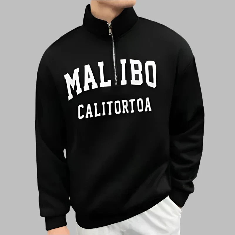 Product Image for Fudus | Modischer Herrenpullover Mit Reißverschluss, Schwarz / XXL