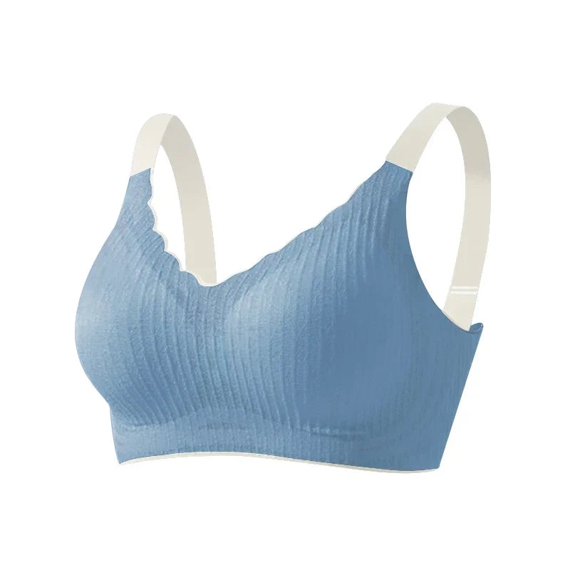 Product Image for Fudus | Nahtloser Push up Sport Bh Für Damen, Blau / Einheitsgröße / M